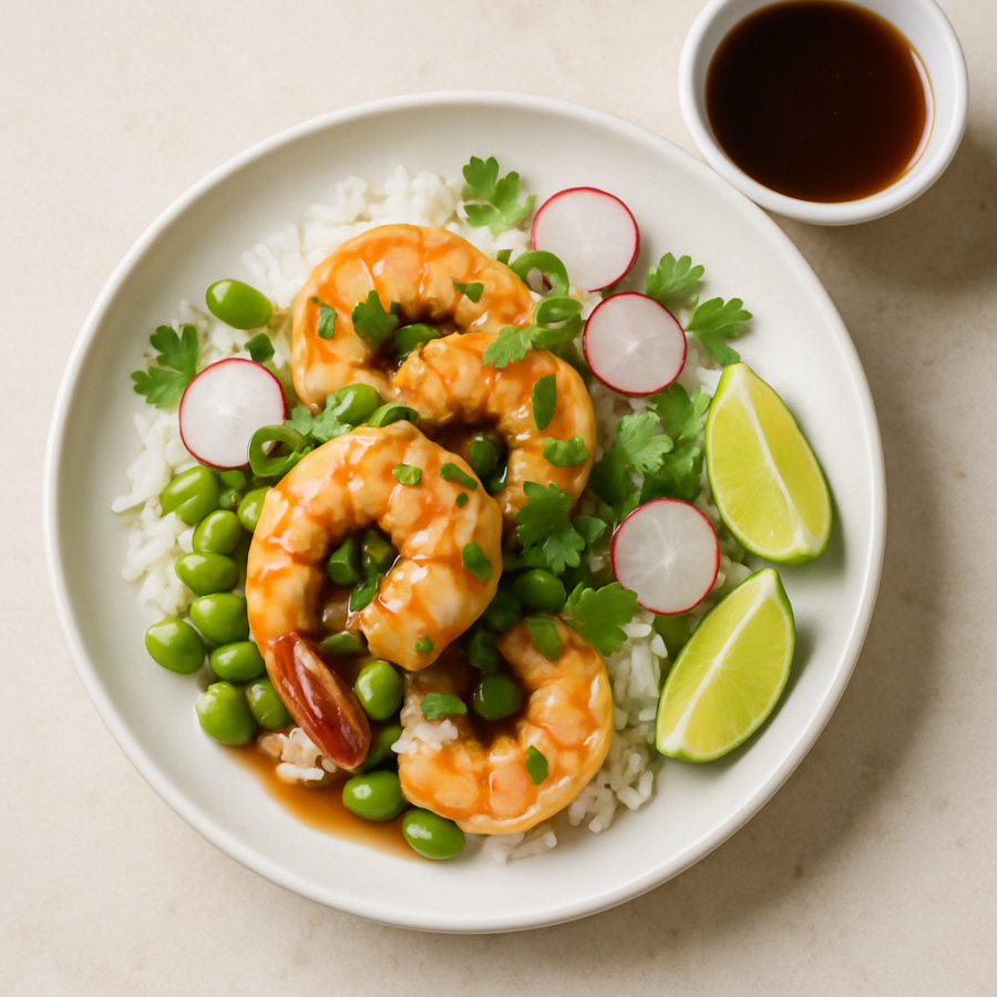 A BAM-friendly meal with white fish, grains and green vegetables